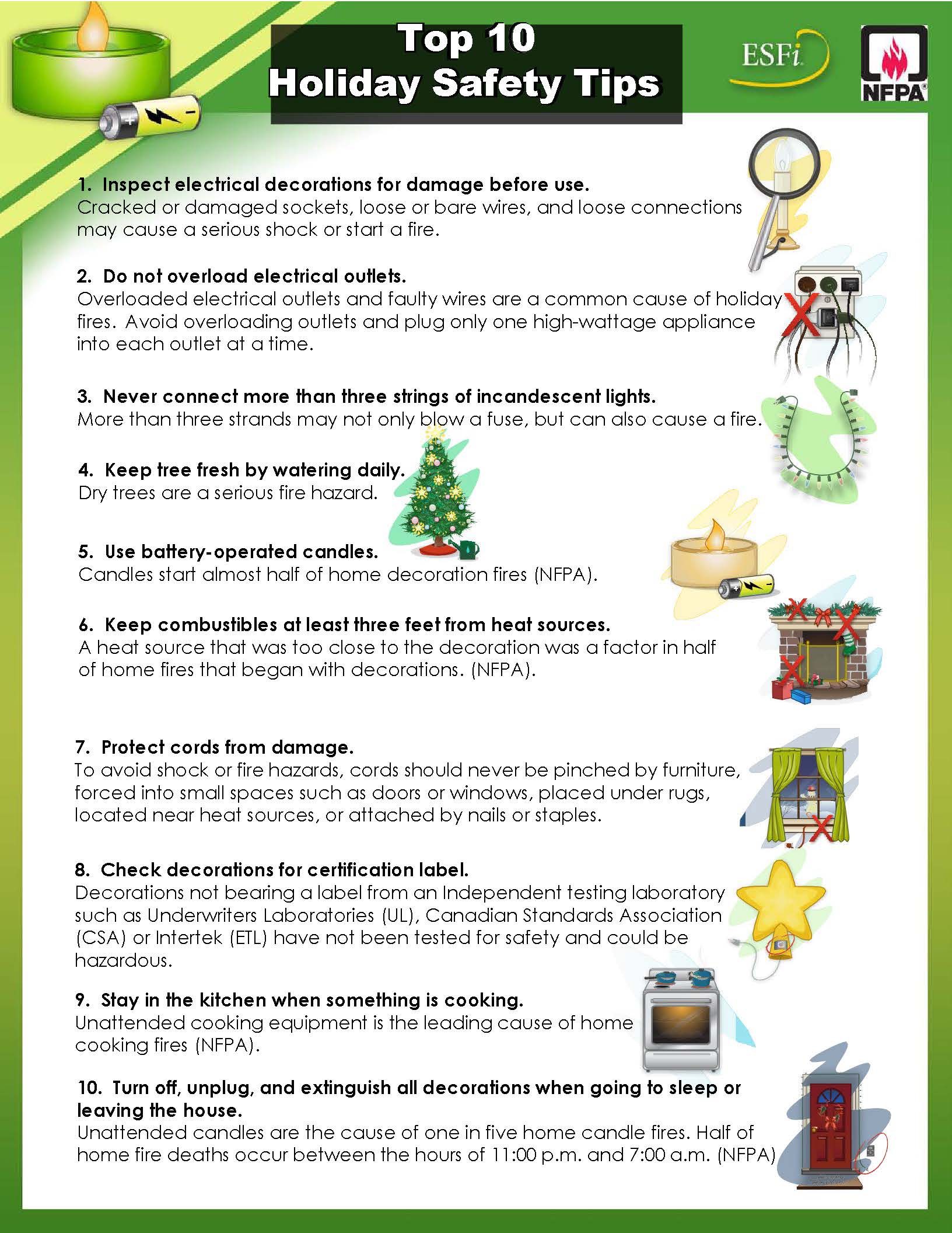 EH&S Holiday Safety Tips